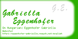 gabriella eggenhofer business card